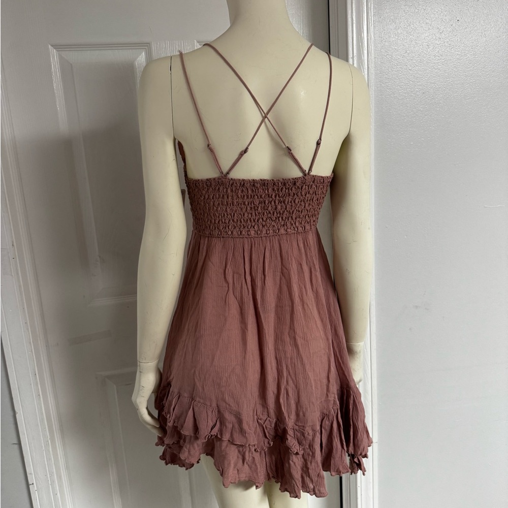 NWT Free People Women's Adella Mauve Boho Slip Dress Size Small - Picture 10 of 10